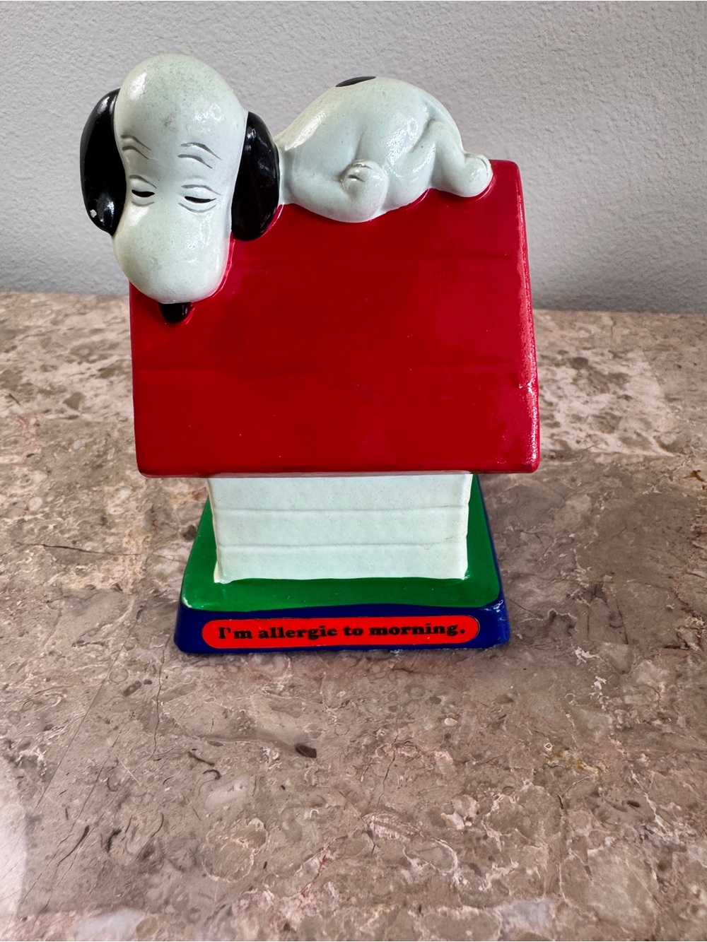 Peanuts Snoopy vintage sleeping dog snoopy figurine